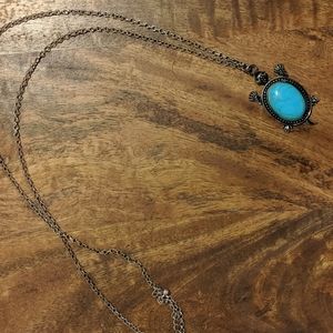 Turquoise turtle necklace